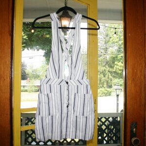 Free people old school love jumper over all criss-cross dress